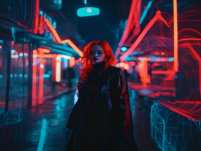 Cinematic video frame surrounded by colorful sound waves representing synchronized native audio